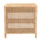 Baxton Studio Bella Modern Bohemian Natural Brown Mahogany Wood and Natural Rattan 1-Drawer Console Table 226-13096-ZORO - alternate 2